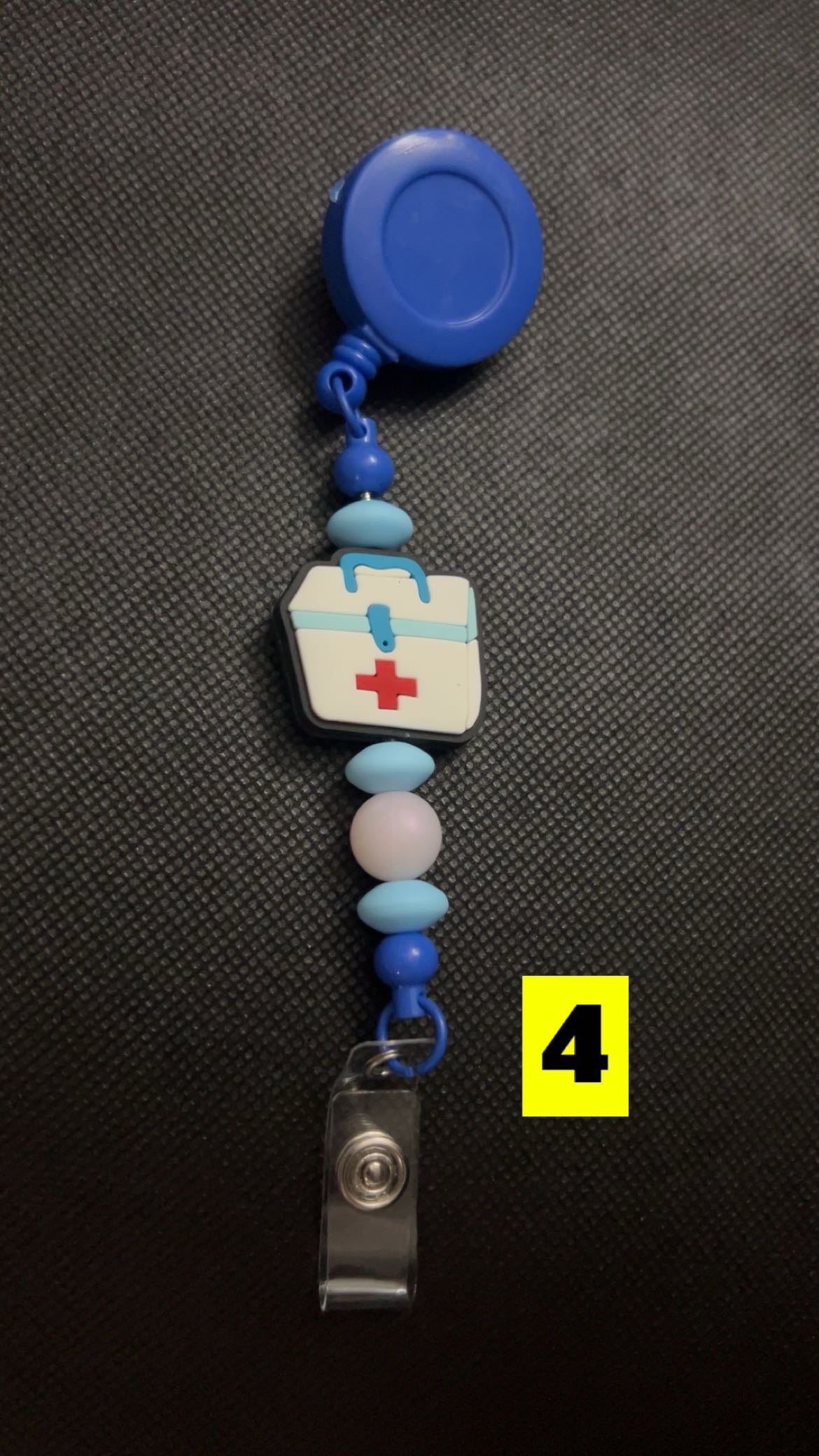 Silicone Beaded Badge Reels