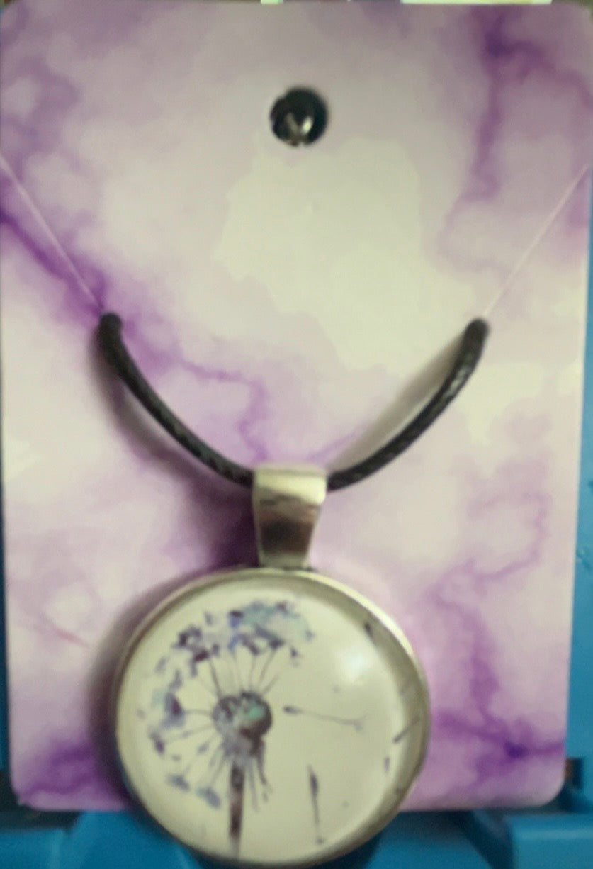Floral and butterfly Pendent Necklace