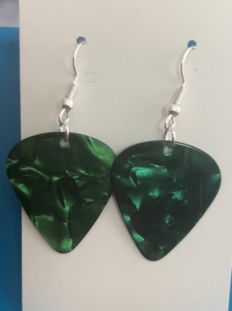 Simple Guitar Pick Earrings