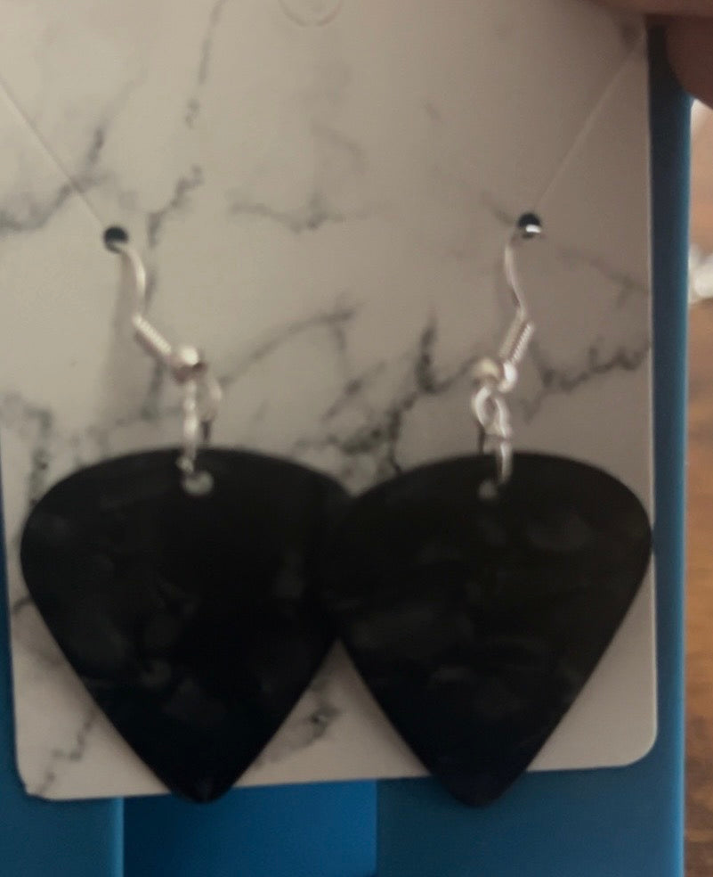 Simple Guitar Pick Earrings