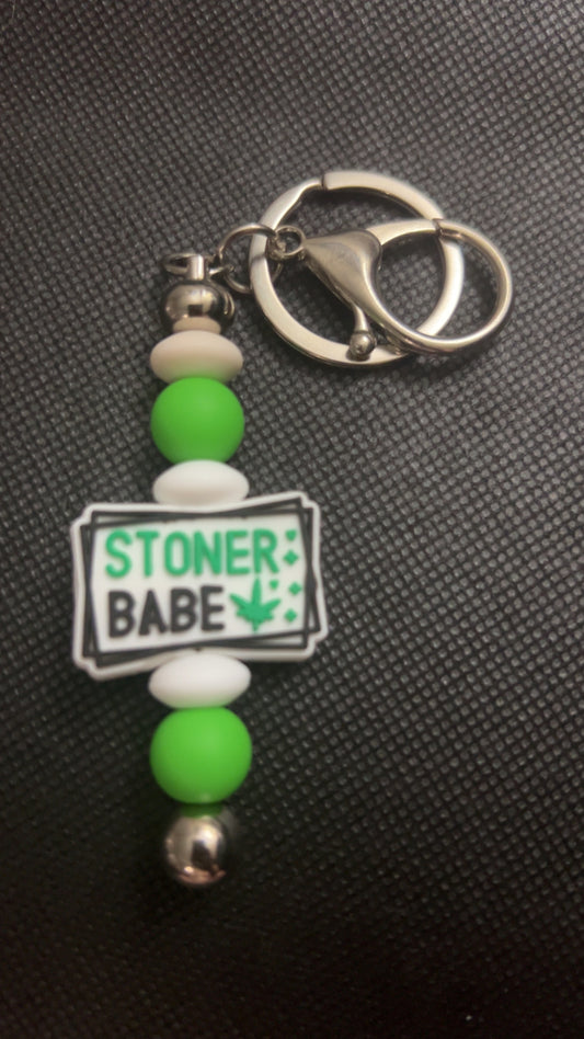 Stoner Babe Keychain