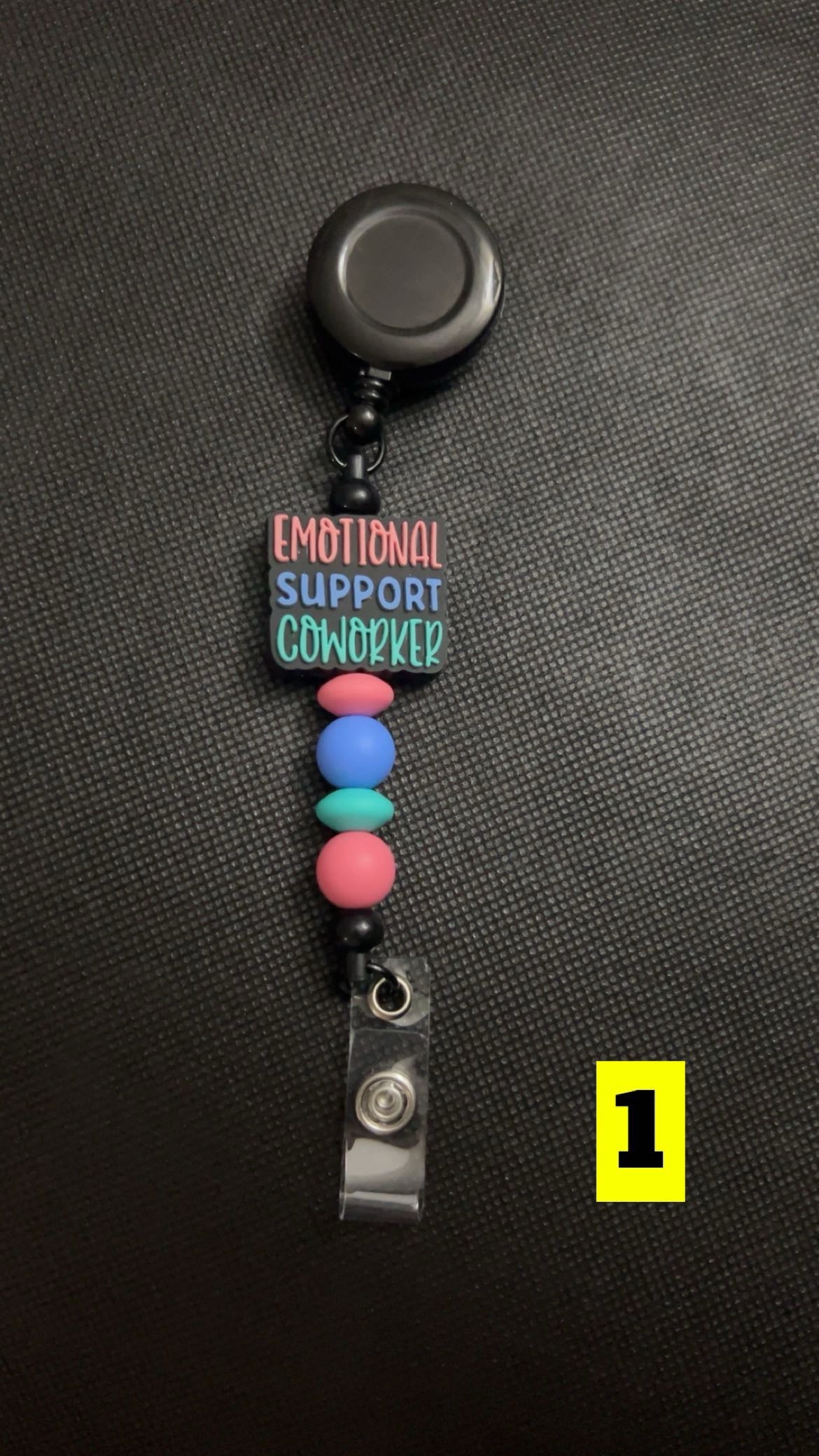 Silicone Beaded Badge Reels