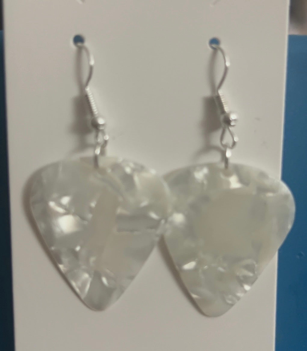 Simple Guitar Pick Earrings