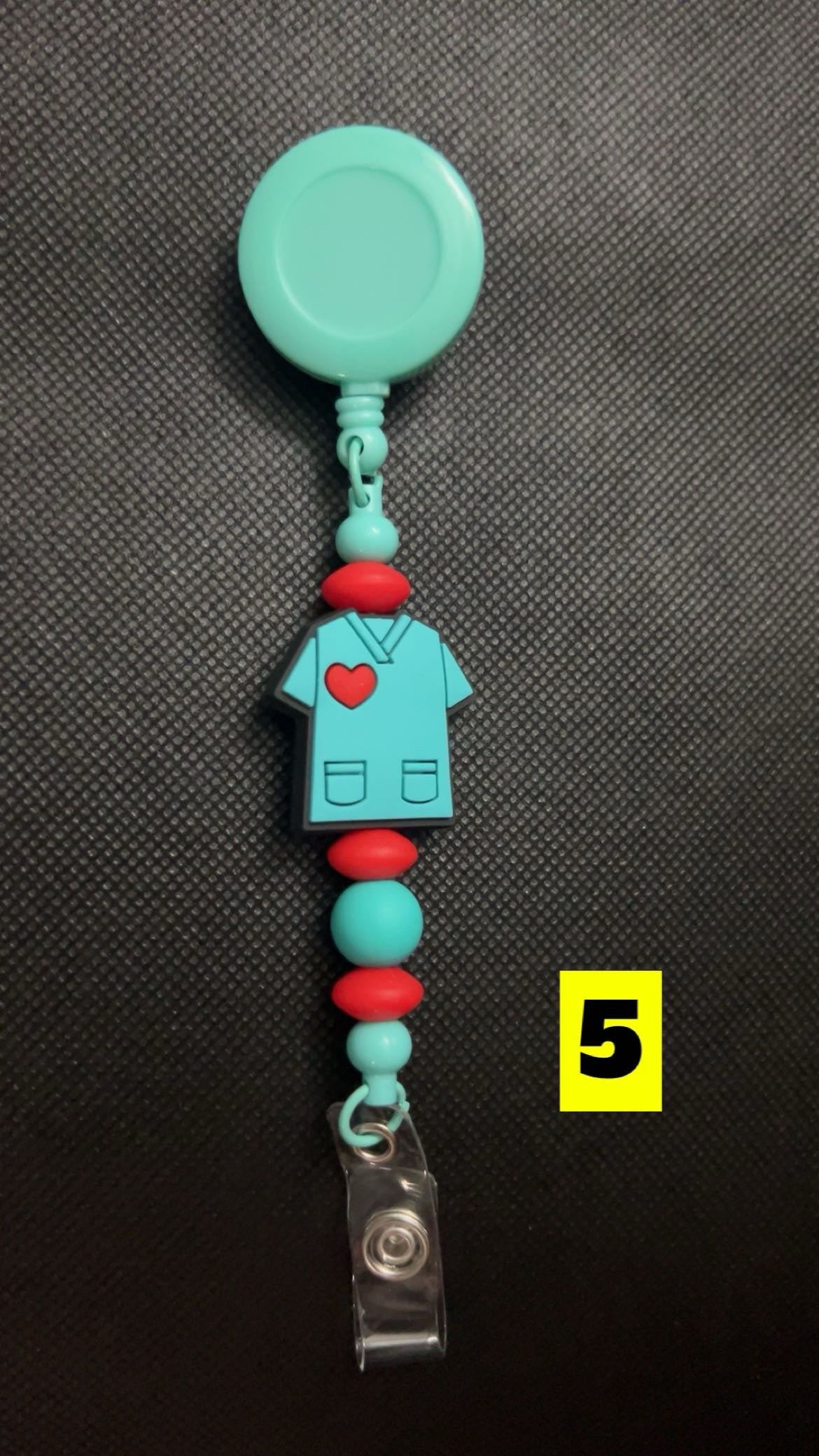 Silicone Beaded Badge Reels